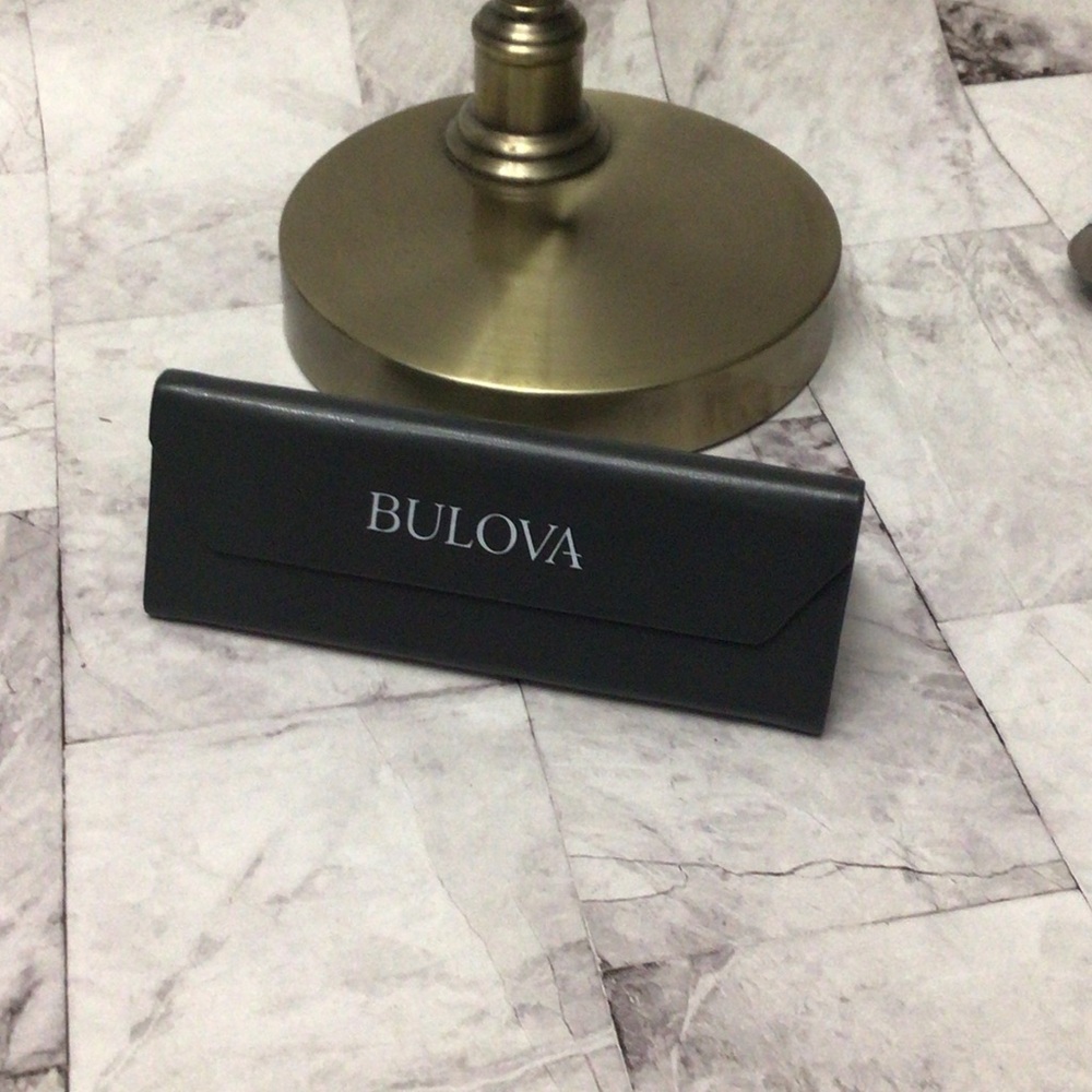 Bulova Grey Glasses Case